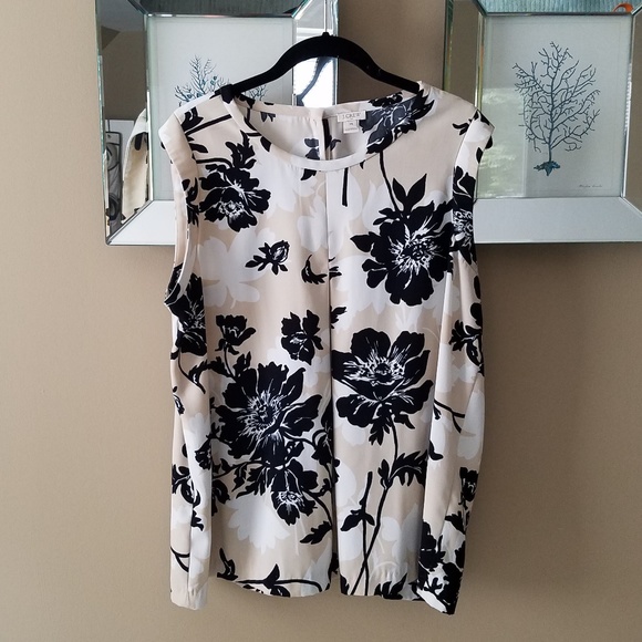 J. Crew Tops - J. CREW Sleeveless Floral Top